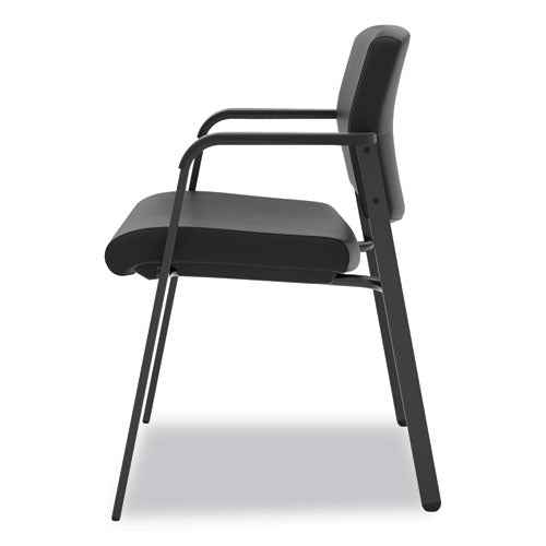 Hvl605 Guest Chair, 23.5" X 24" X 35", Black Seat-black Back, Black Base