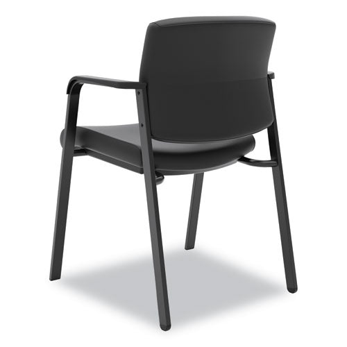 Hvl605 Guest Chair, 23.5" X 24" X 35", Black Seat-black Back, Black Base