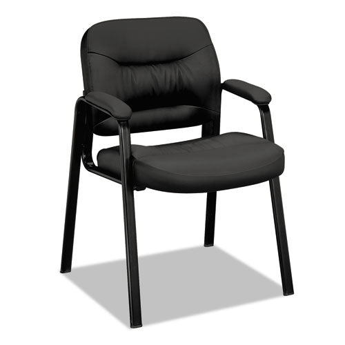 Hvl643 Guest Chair, Supports Up To 250 Lbs., Black Seat-black Back, Black Base