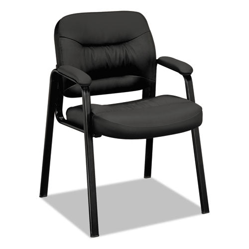 Hvl643 Guest Chair, Supports Up To 250 Lbs., Black Seat-black Back, Black Base