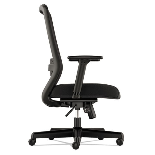 Exposure Mesh High-back Task Chair, Supports Up To 250 Lbs., Black Seat-black Back, Black Base