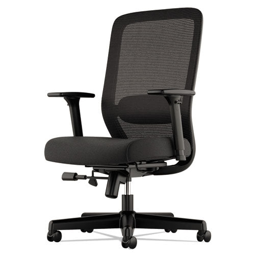 Exposure Mesh High-back Task Chair, Supports Up To 250 Lbs., Black Seat-black Back, Black Base