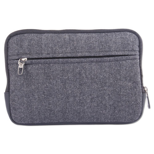 Matt Tablet Sleeve, 7.5" X 0.75" X 7.5", Polyester, Black-gray