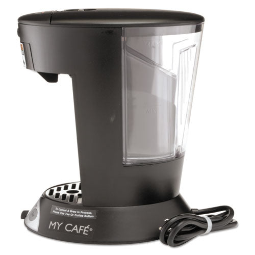 My Cafe Pourover Commercial Grade Coffee-tea Pod Brewer, Stainless Steel, Black