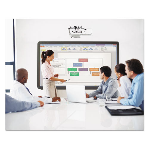 Interactive Magnetic Dry Erase Board, 70 X 52 X 1 1-4, White-black Frame
