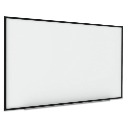 Interactive Magnetic Dry Erase Board, 90 X 52 7-10 X 4 1-5, White-black Frame