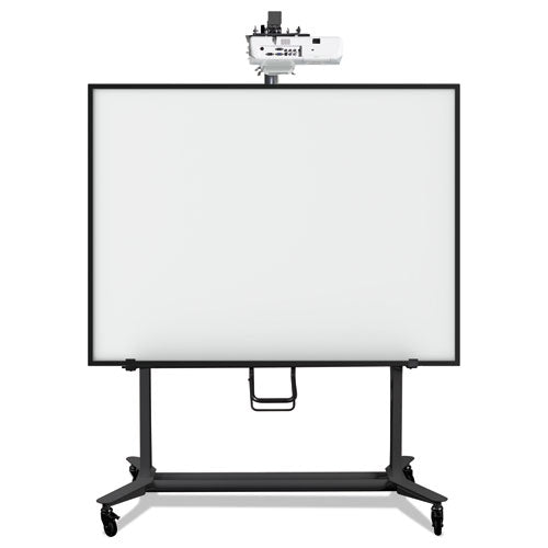 Interactive Board Mobile Stand With Projector Arm, 76w X 26d X 80h, Black