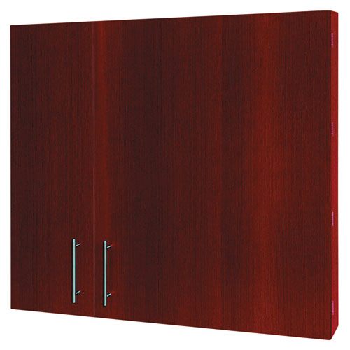 Conference Cabinet, Porcelain Magnetic, Dry Erase, 48 X 48, Cherry