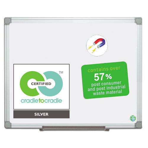 Earth Ceramic Dry Erase Board, 24x36, Aluminum Frame