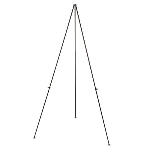 Instant Easel, 61 1-2", Black, Steel, Heavy-duty