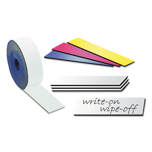 Dry Erase Magnetic Tape Roll, White, 2" X 50 Ft.