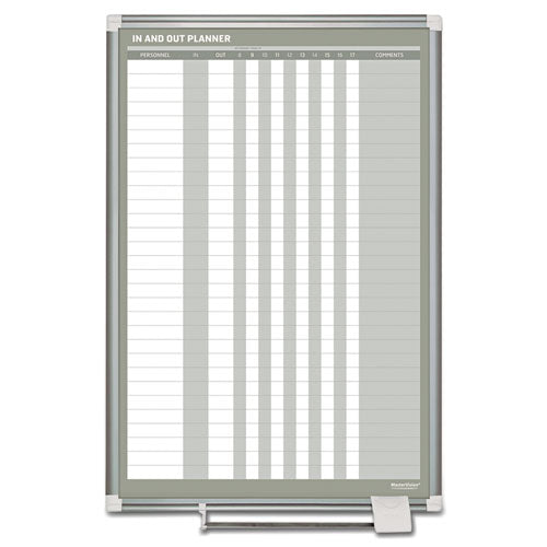 In-out Magnetic Dry Erase Board, 24x36, Silver Frame