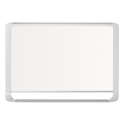 Lacquered Steel Magnetic Dry Erase Board, 48 X 96, Silver-white