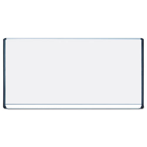 Porcelain Magnetic Dry Erase Board, 48x96, White-silver