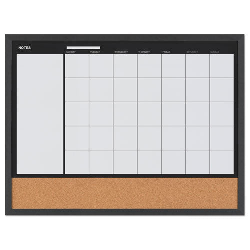 3-in-1 Combo Planner, 24.21" X 17.72", White, Mdf Frame