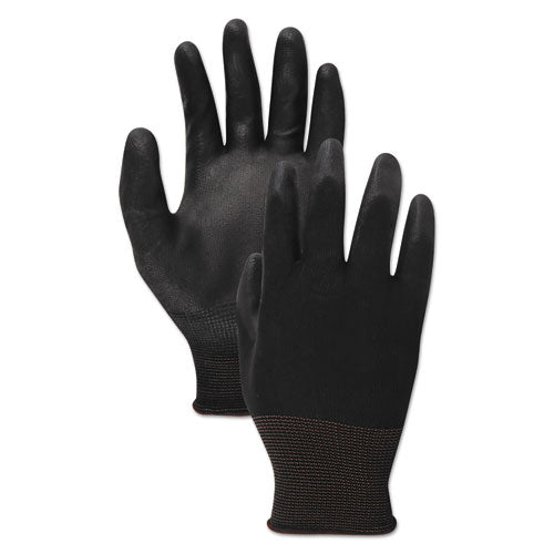 Palm Coated Cut-resistant Hppe Glove, Salt & Pepper-black, Size 9 (large), Dz