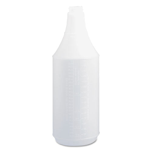 Embossed Spray Bottle, 32 Oz, Clear, 24-carton