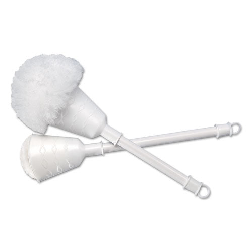 Cone Bowl Mop, 10" Handle, 2" Dia. Head, Plastic, White