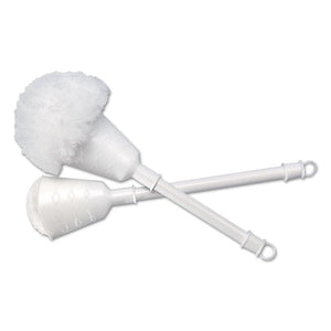 Cone Bowl Mop, 10" Handle, 2" Dia. Head, Plastic, White