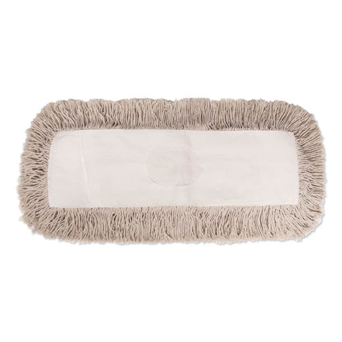 Industrial Dust Mop Head, Hygrade Cotton, 60w X 5d, White