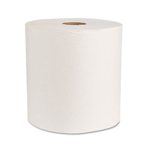 Boardwalk Green Universal Roll Towels, Natural White, 8"x800ft, 6 Rolls-carton