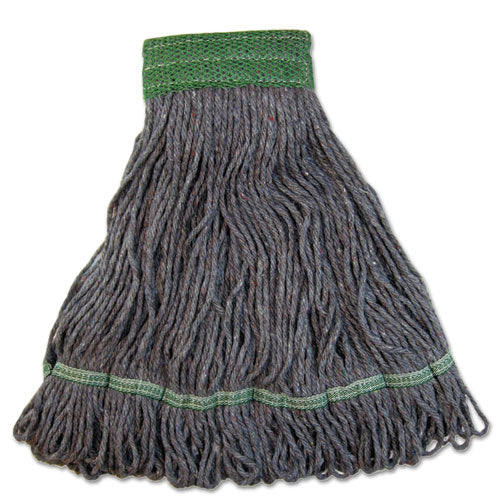 Pro Loop Web-tailband Mop Head, Blue, Medium, 12-carton