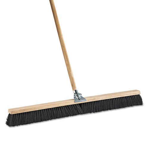 Floor Brush Head, 36" Wide, Polypropylene Bristles