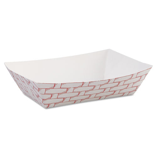Paper Food Baskets, 6 Oz Capacity, Red-white, 1000-carton