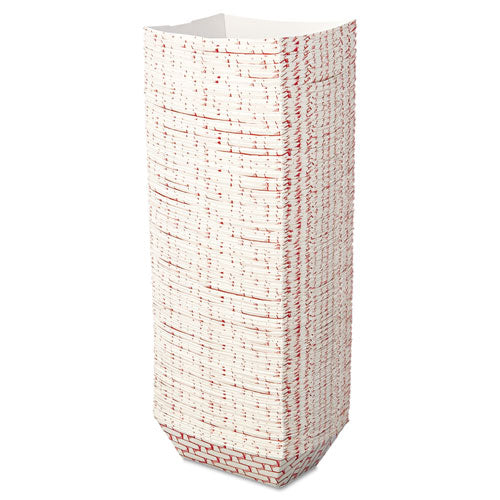 Paper Food Baskets, 1 Lb Capacity, Red-white, 1000-carton