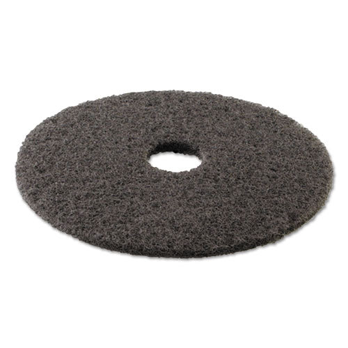 High Performance Stripping Floor Pads, 17" Diameter, Grayish Black, 5-carton