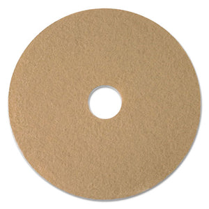 Tan Burnishing Floor Pads, 20" Diameter, 5-carton