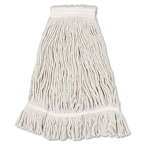 Mop Head, Loop Web-tailband, Value Standard, Cotton, No. 32, White, 12-carton