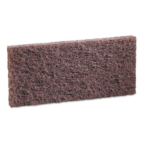 Heavy-duty Brown Pads, 4 X 10, 20-carton