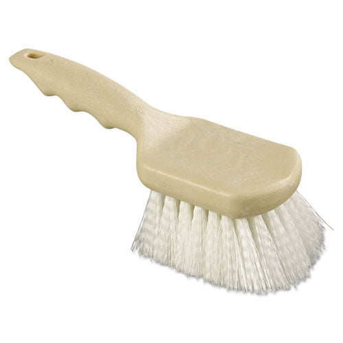 Utility Brush, Nylon Fill, 9" Long, Tan Handle