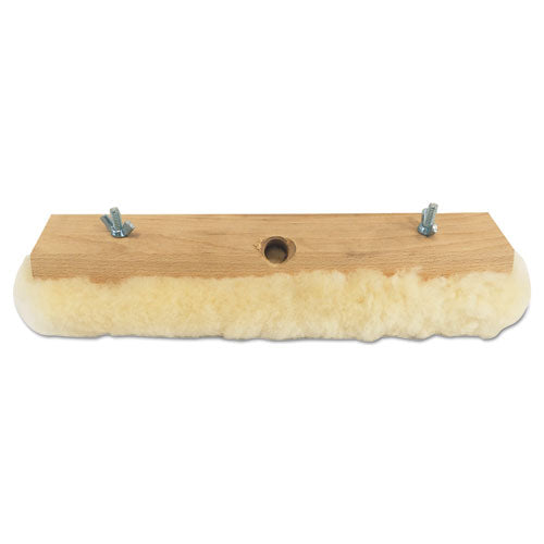 Mop Head, Finish Applicator, Lambswool, 14-inch, White