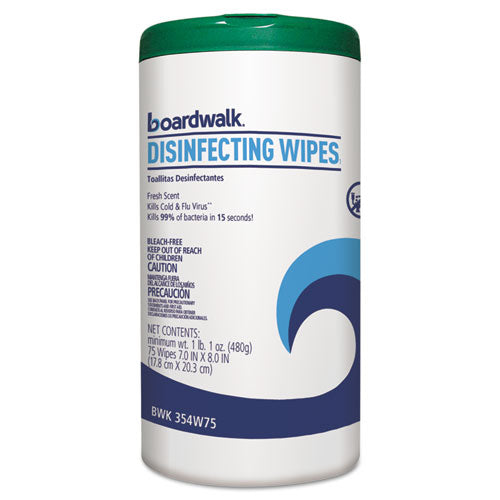 Disinfecting Wipes, 8 X 7, Lemon Scent, 75-canister, 3 Canisters-pack