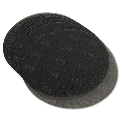 Sanding Screens, 20" Diameter, 100 Grit, Black, 10-carton