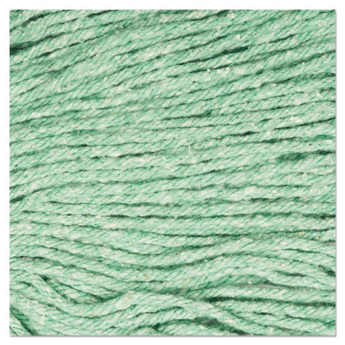 Super Loop Wet Mop Head, Cotton-synthetic Fiber, 5" Headband, Medium Size, Green