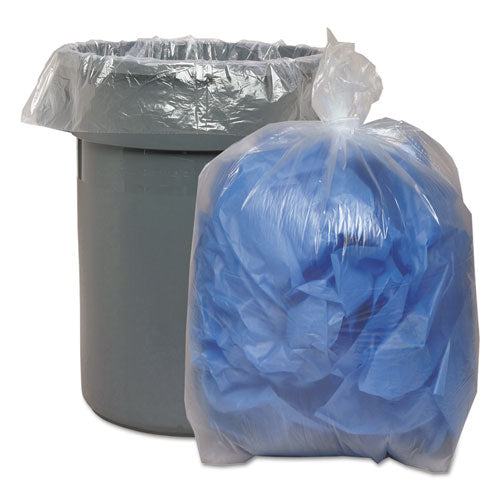 Low Density Repro Can Liners, 60 Gal, 1.6 Mil, 38" X 58", Black, 100-carton