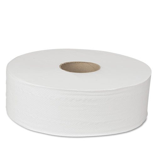 Jrt Bath Tissue, Jumbo, Septic Safe, 2-ply, White, 3.5" X 2000 Ft, 6 Rolls-carton