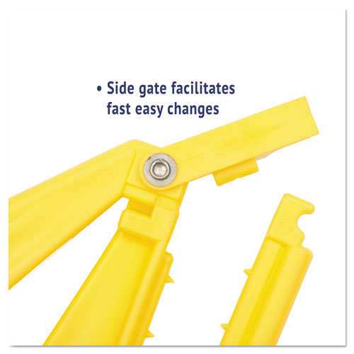 Quick Change Side-latch Plastic Mop Head Handle, 60" Aluminum Handle, Yellow