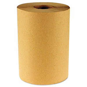 Hardwound Paper Towels, Nonperforated 1-ply Natural, 800 Ft, 6 Rolls-carton