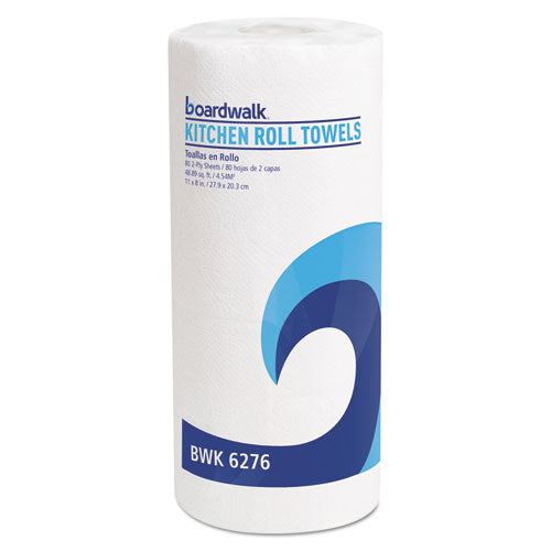 Kitchen Roll Towel, 2-ply, 11 X 8, White, 80-roll, 30 Rolls-carton