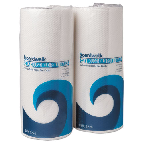 Kitchen Roll Towel, 2-ply, 9 X 11, White, 100-roll, 30 Rolls-carton