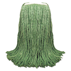 Cut-end Yarn Mop Head, Green, 1 1-4" Headband, 12-carton