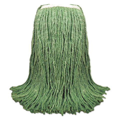 Cut-end Yarn Mop Head, Green, 1 1-4" Headband, 12-carton