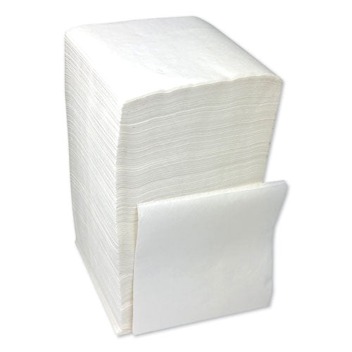 Beverage Napkins, 1-ply, 9.5" X 9", White, 4000-carton