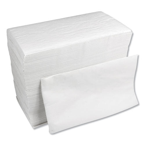 1-8-fold Dinner Napkins, 2-ply, 15 X 17, White, 300-pack, 10 Packs-carton