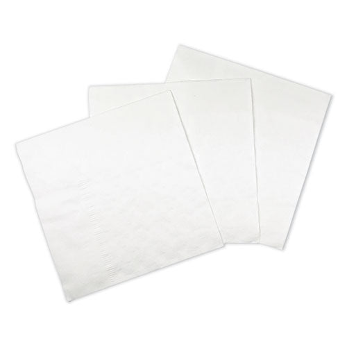 1-8-fold Dinner Napkins, 2-ply, 15 X 17, White, 300-pack, 10 Packs-carton