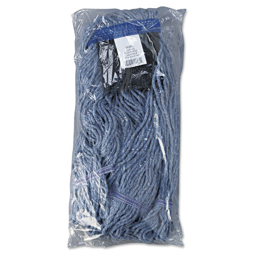 Mop Head, Loop-end, Cotton With Scrub Pad, Large, 12-carton
